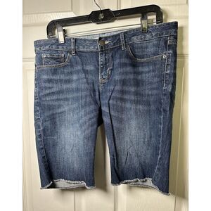 Gap Women's Bermuda Shorts Size 30 Blue Limited Edition Casual Denim Stretch‎